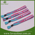 Factory wholesale custom events embroidered fabric wristband
